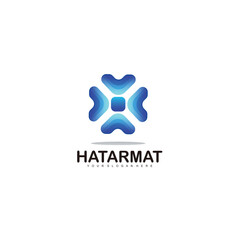 Fototapeta premium letter v group design gradient color logo illustration