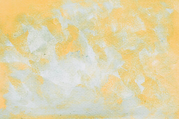 Dirty Green and Orange watercolor on paper background. Abstract Grunge Hard Texture Wallpaper.