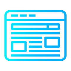 Web Page Browser gradient icon