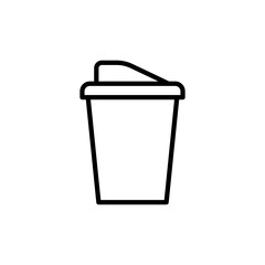 Disposable cup icon vector design templates