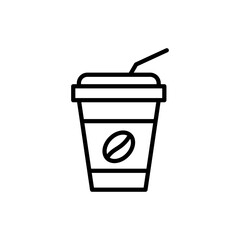 Disposable cup icon vector design templates