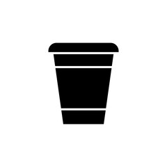 Disposable cup icon vector design templates