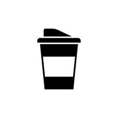 Disposable cup icon vector design templates