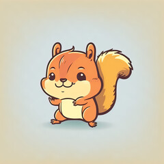 Cute Chibi Squirrel | Midjourney Generative AI