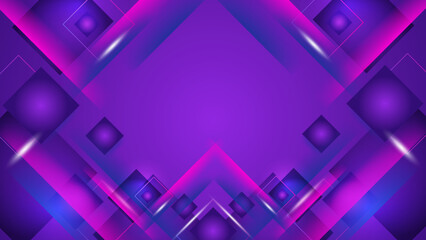 Abstract polygonal digital purple geometric shape subtle vector technology background.