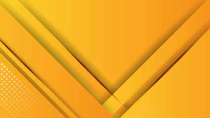 Abstract yellow diagonal overlap background. Vector Illustration