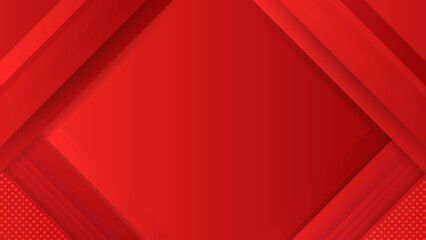 Abstract red diagonal overlap background. Vector Illustration