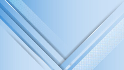 Abstract blue diagonal overlap background. Vector Illustration