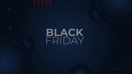 Black friday super sale off poster background social media promotion design. trendy modern typography with long shadow style and Navy vector illustration graphic template