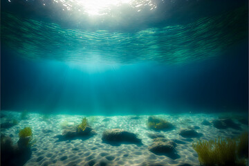 Fototapeta na wymiar Underwater view