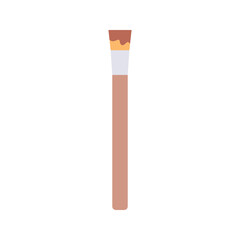 Painting paint brush. Flat design vector icon, design on white background