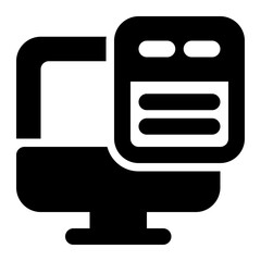 computer glyph icon