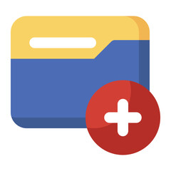 Obraz premium Folder flat icon