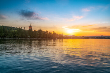 Hangzhou West Lake Chinese Garden Landscape