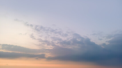 Fototapeta premium Sky background on sunset. Nature abstract composition