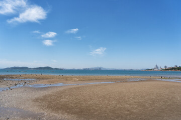 Panorama of Qingdao Huiquan Bay Beach