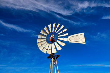 windmill against the sky