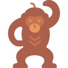 Fototapeta premium Monkey Icon