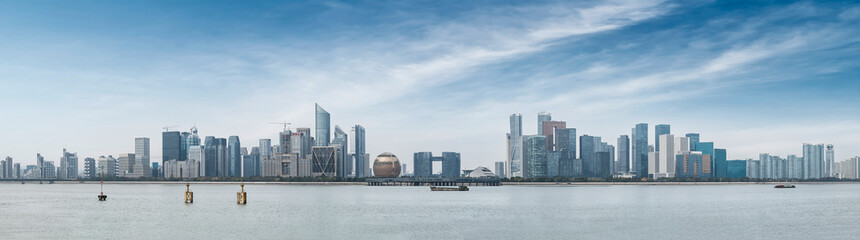 Fototapeta premium Hangzhou Financial Area Architectural Landscape panorama