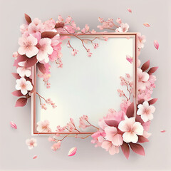 Fototapeta na wymiar Spring Beauliful Cherry Blossom BackgroundGenerative AI