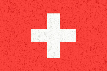 Obraz premium スイス 国旗 水彩 背景