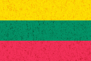 リトアニア　国旗　水彩　背景