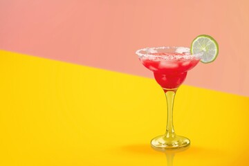 Glass of tasty alcohol cocktail drinks