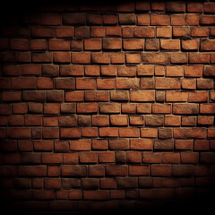 Full frame brick wall. Image generated with generative AI
