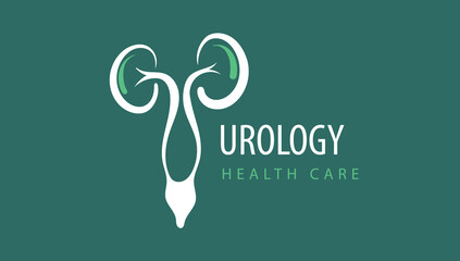 Logo for urology. Vector illustration