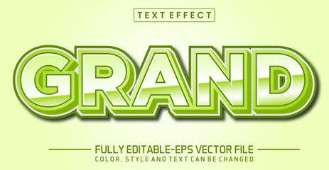 Editable Grand text effect - Grand text style theme