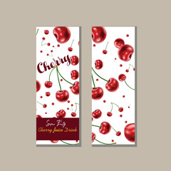 cherry juice box design 