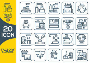 FACTORY ICON SET DESIGN