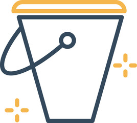 Milk bucket Vector Icon

