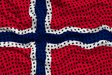 National flag  of Norway. Background  with flag  of Norway