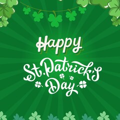 Happy St. Patrick's Day instagram poster