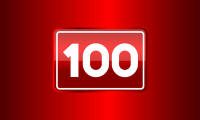 Number Red Elegant Tech Logo