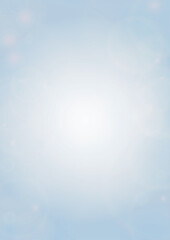 Fototapeta premium Vector Summer Sun Shine Background with Bokeh Blurred Glowing Gold Circles on Blue Sky. Blured Sunlight Background. Magic Summertime Print. Calm Defocused Light Design for Posters, Covers, Cards.
