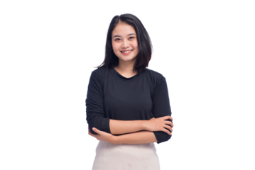 Young Business Woman on Isolated