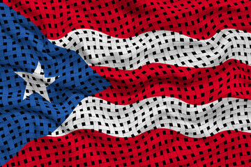 National flag of Puerto-Rico. Background  with flag of Puerto-Rico.