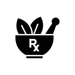 mortar and pestle icon vector design template in white background - obrazy, fototapety, plakaty