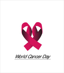 Vector illustration of World Cancer Day