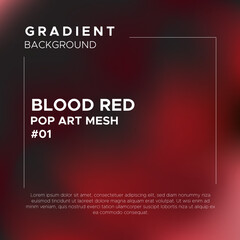 Blood Red Pop Art Gradient Mesh Background. Perfect for wallpaper, book cover, coaster, packaging, phone casing, brochure, flyer, poster design, wallpaper, mobile screen, website design and many more.