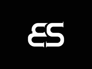 Creative Minimalist Letter BS Logo Design , Minimal SB Monogram