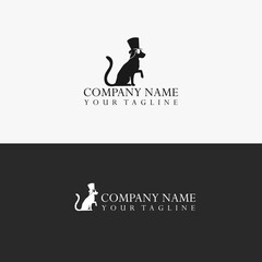 Gentle dog is a simple character of dog logo vector with luxury vibes.