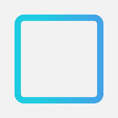 Stop icon in gradient style about multimedia, use for website mobile app presentation