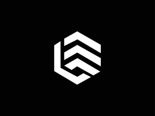 Creative Minimalist Letter LE Logo Design , Minimal EL Monogram