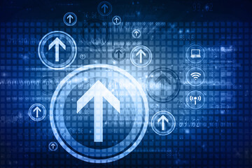 2d illustration Abstract futuristic background
   
    