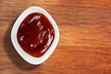 Red hot pepper paste in a bowl