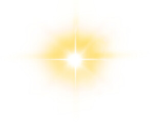 Abstract sun flare light isolated