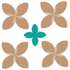 flower ornament, floral ornament, decorative design element